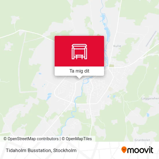 Tidaholm Busstation karta