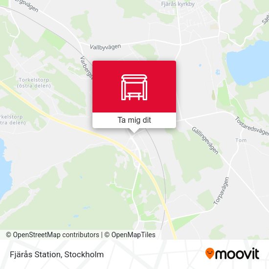 Fjärås Station karta