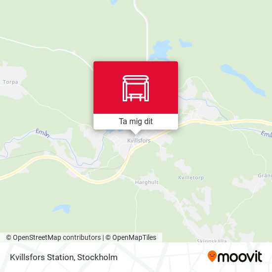 Kvillsfors Station karta