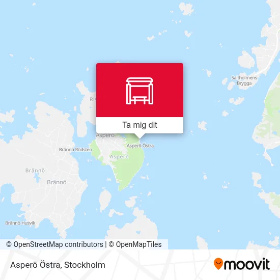 Asperö Östra karta