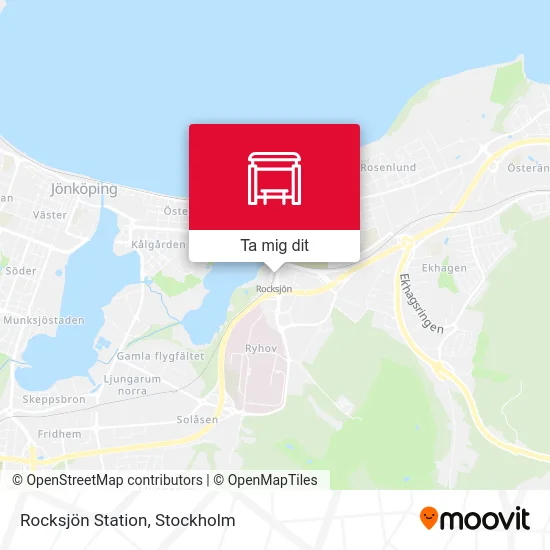 Rocksjön Station karta
