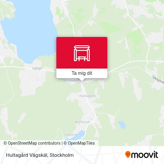 Hultagård Vägskäl karta