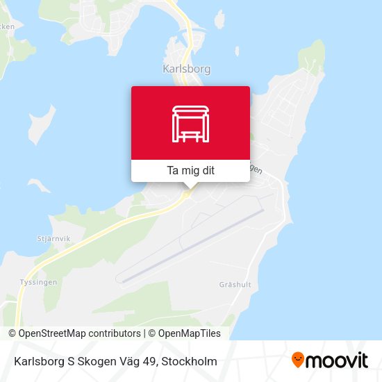 Karlsborg S Skogen Väg 49 karta