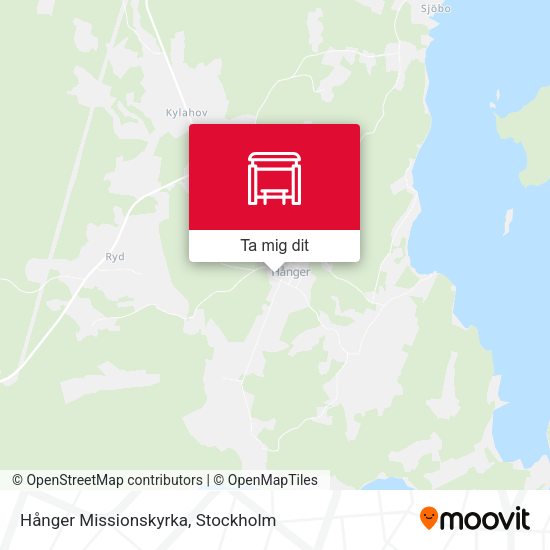 Hånger Missionskyrka karta