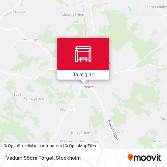 Vedum Södra Torget karta
