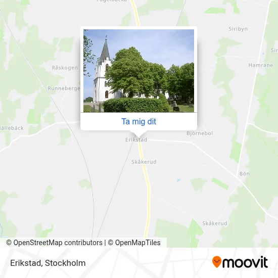 Erikstad karta