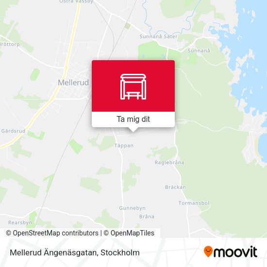 Mellerud Ängenäsgatan karta