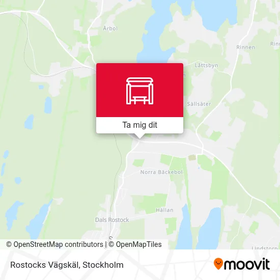 Rostocks Vägskäl karta