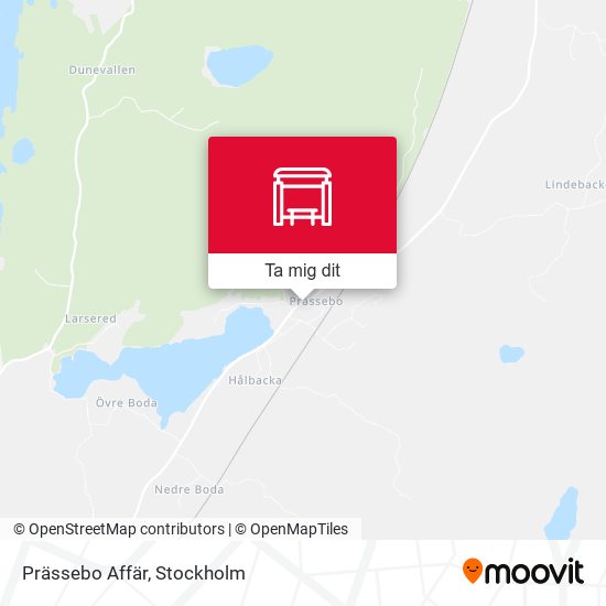 Prässebo Affär karta