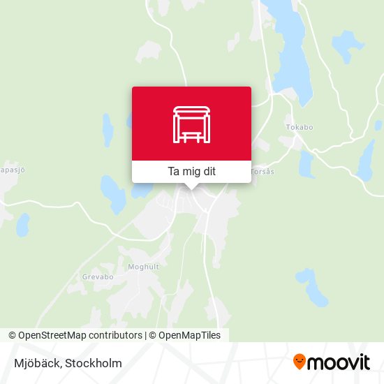Mjöbäck karta