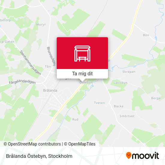 Brålanda Östebyn karta