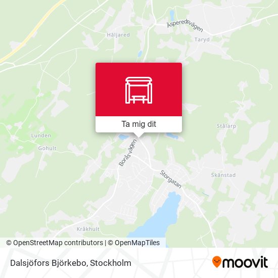 Dalsjöfors Björkebo karta