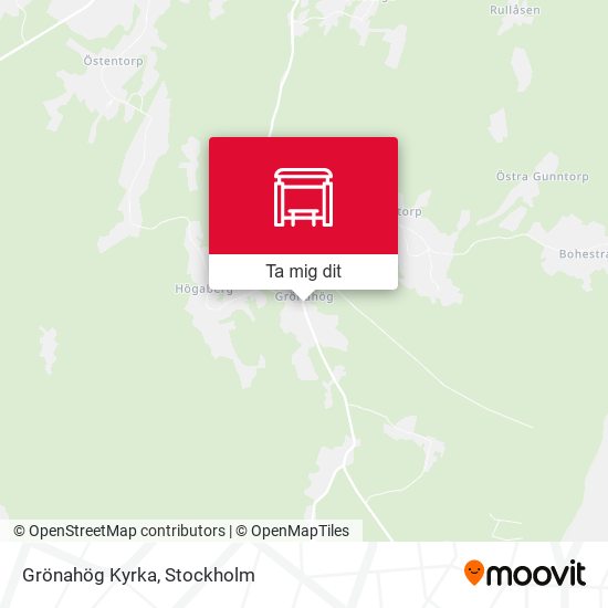 Grönahög Kyrka karta