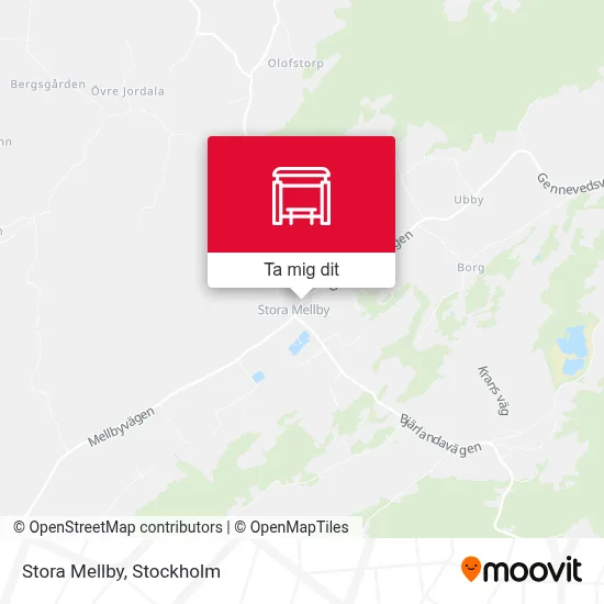 Stora Mellby karta
