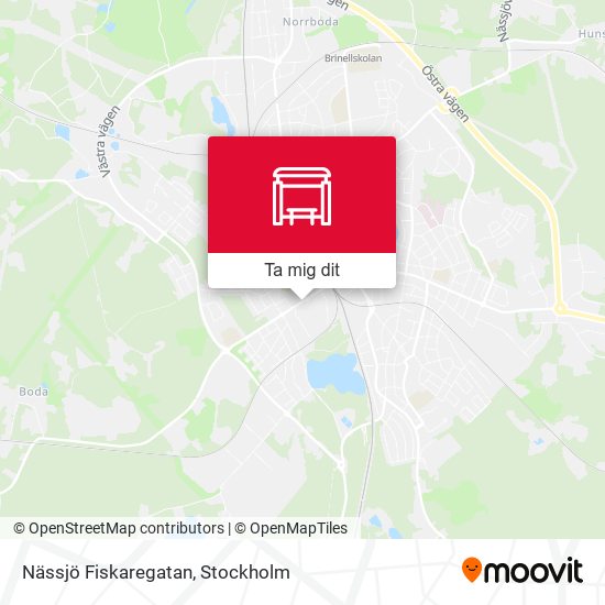 Nässjö Fiskaregatan karta