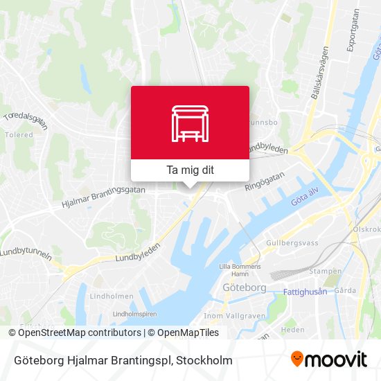 Göteborg Hjalmar Brantingspl karta