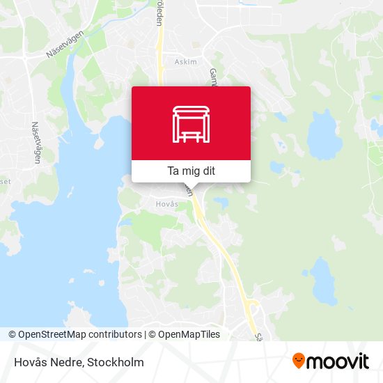 Hovås Nedre karta