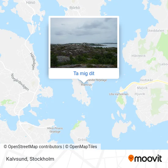 Kalvsund karta
