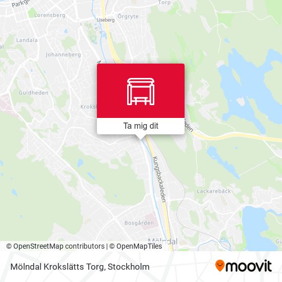 Mölndal Krokslätts Torg karta
