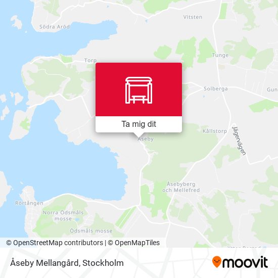 Åseby Mellangård karta