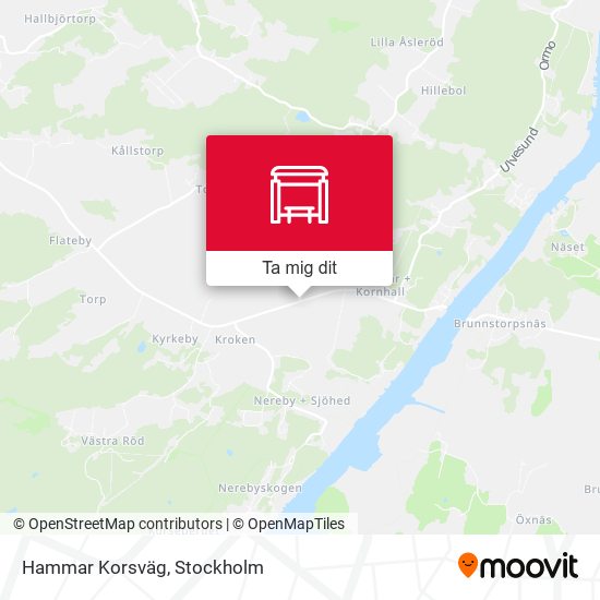 Hammar Korsväg karta
