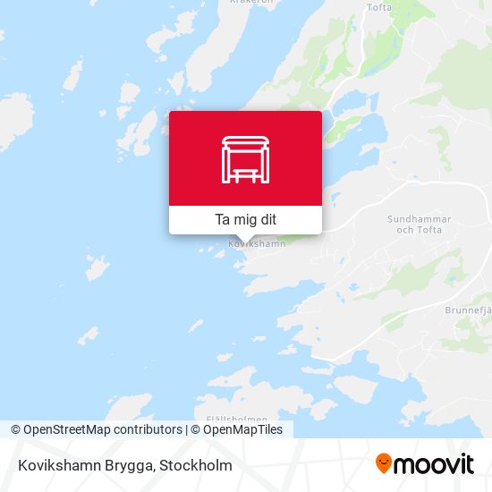 Kovikshamn Brygga karta