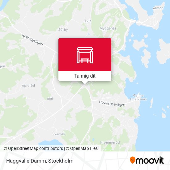 Häggvalle Damm karta