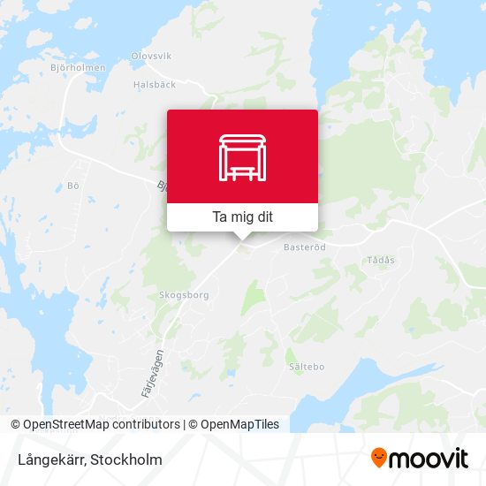 Långekärr karta