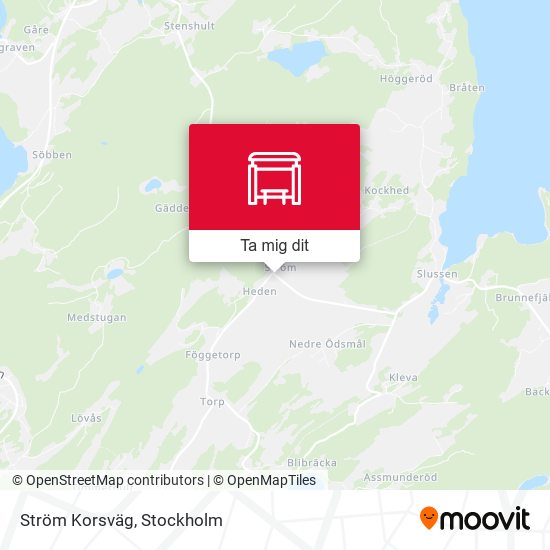 Ström Korsväg karta