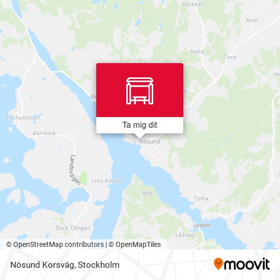 Nösund Korsväg karta
