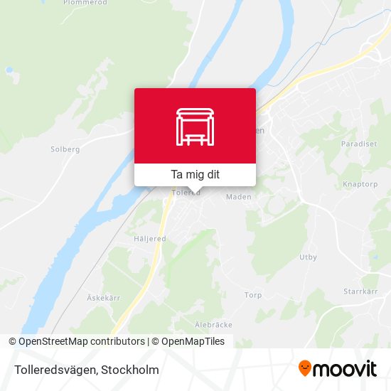 Tolleredsvägen karta