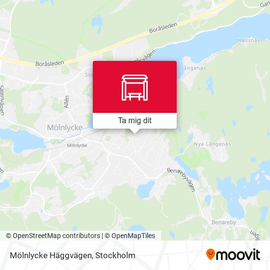 Mölnlycke Häggvägen karta