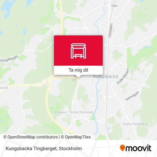 Kungsbacka Tingberget karta