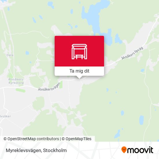 Myreklevsvägen karta