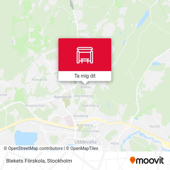 Blekets Förskola karta