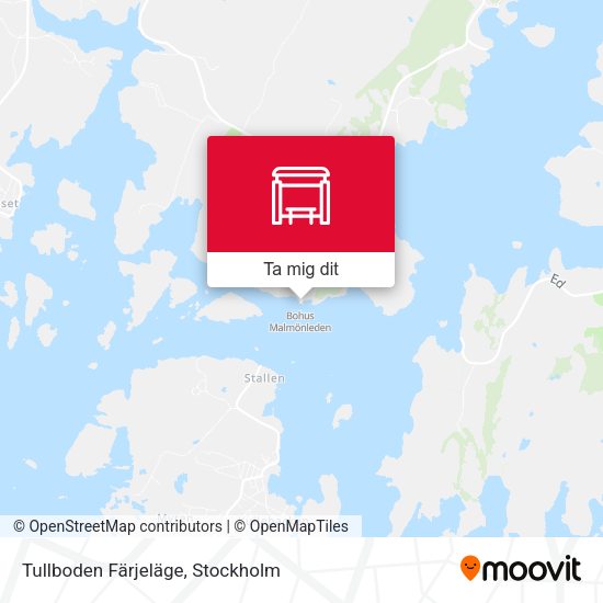 Tullboden Färjeläge karta