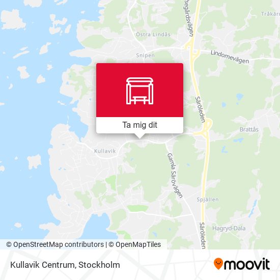 Kullavik Centrum karta