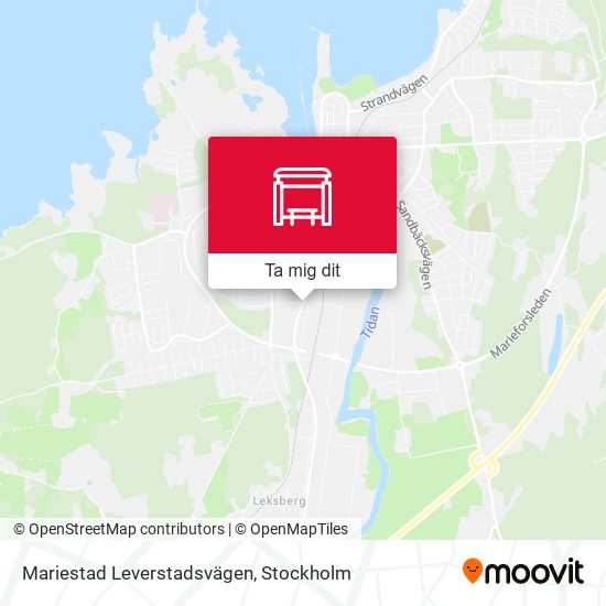 Mariestad Leverstadsvägen karta