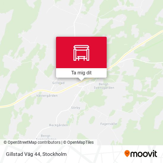 Gillstad Väg 44 karta