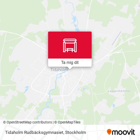 Tidaholm Rudbäcksgymnasiet karta