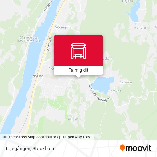 Liljegången karta