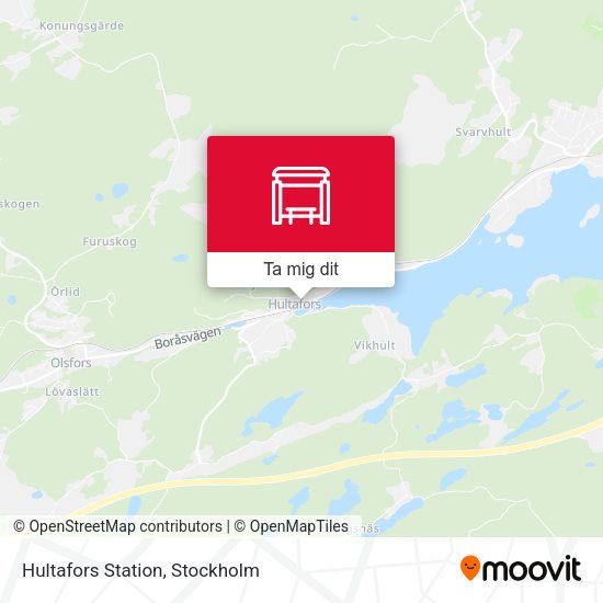 Hultafors Station karta