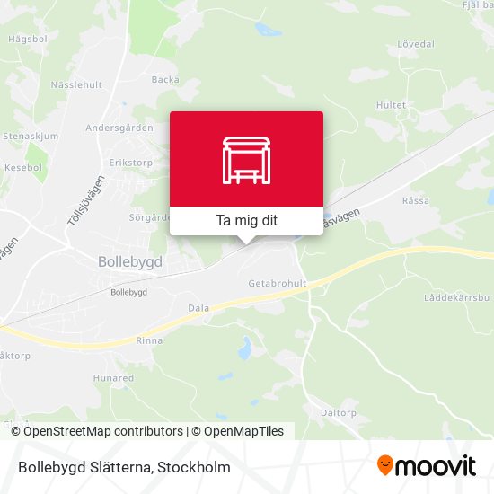 Bollebygd Slätterna karta
