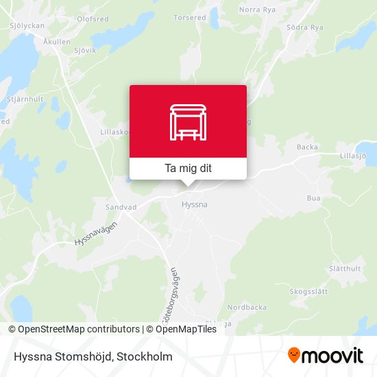 Hyssna Stomshöjd karta