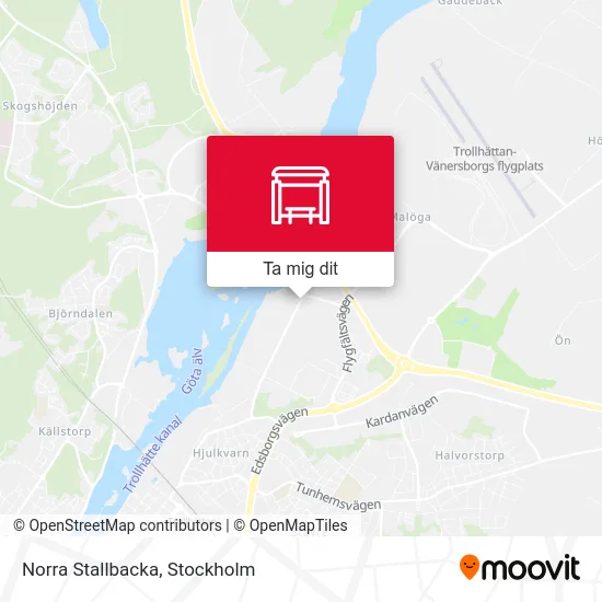 Norra Stallbacka karta
