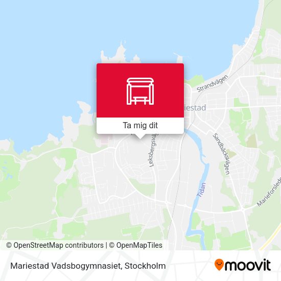 Mariestad Vadsbogymnasiet karta