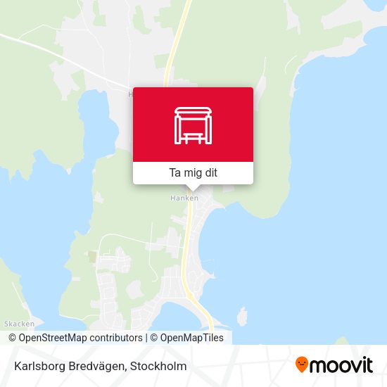 Karlsborg Bredvägen karta