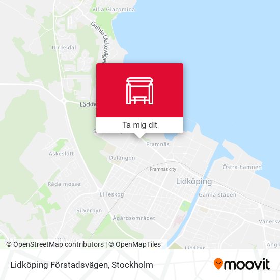 Lidköping Förstadsvägen karta