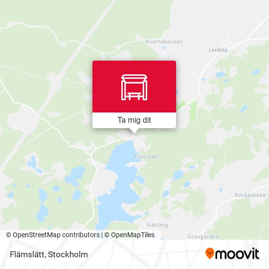 Flämslätt karta