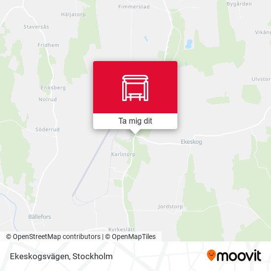 Ekeskogsvägen karta